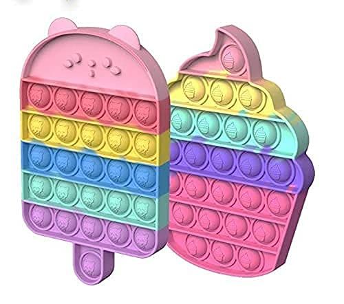 Candy and Ice Cream Fidget Pop It Toy - Learning and Educational for Girls and Boys - Adults Toys Stress Relief Pop Pits Toys - Kid Fidgets Poppet A R779 POPP