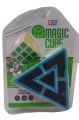 Pyramid Rubik Cube toy Carbon fiber sticker for brain teasing game. 
