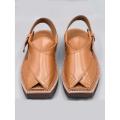 Kaptaan Chappal | Brown Color | HandMade | Code PC-045. 
