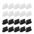 1/5/10/20Pcs Silicone Dust Protector Type C Anti Dust Plugs Charging Port Cover For iPhone 15 Pro Samsung Xiaomi - Waterproof Dustproof. 