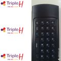 Voice Air Fly Remote Control With Mini Keyboard Gyroscope Air Mouse / Wireless Keyboard / Voice Function / IR Learning / 2.4G Receiver USE FOR Android TV Box / Mini PC / Smart TV / Projector / HTPC / All In One PC/TV | Triple H. 