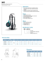 LEO XKS-750SW , 750 WATT / 1.0 HP  STAINLESS STEEL DIRTY WATER SUBMERSIBLE PUMP WITH FLOAT SWITCH FOR AUTOMATIC OPERATION, EURPEON STANDARD WATER PUMP. 