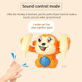Electric Flipping Monkey Toy with Lights and Music Voice Control 360° Tumbling Monkey Cartoon Rolling Monkey Banana Toys for Boys Girls Kids - Musical Battery Operated. 