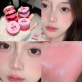 3 In 1 Matte Lip Mud Blusher Cream Rouge Stack Peach Blush Paste Clay Natural Cheek Contour Tint Eyeshadow Makeup Palette. 