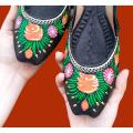 Hand painted pure leather khussa. 