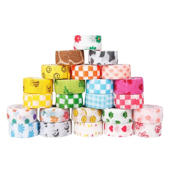 【Atoztide Store】Finger Bandage Elastic Self-adhesive Bandage Finger Joints Callus Tape Pet Printing Bandage