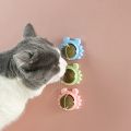 3PCS Catnip Wall Ball Cat Toys Edible Cat Licking Toy Cat Chew Toy Teeth Cleaning Cat Bite Toy Rotatable Indoor Cat Toy. 