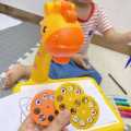 Children Projection Drawing Board LED Projector Drawing Table Toys Kids Projector Painting Board Desk Projection Painting Toy Graffiti Early Education Writing Board Household Erasable Toys. 