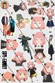 ANIME SPYXFAMILY  ANIME COMIC MANGA STICKERS UNCUT anime stickers (PACK OF 3). 