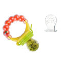 BABY FRUIT AND VEGETABLE FEEDING PACIFIER WITH RATTLE - FRUIT FEEDER - FRUIT SOOTHER. 