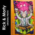 Rick Morty Wall Tapestry HD Colors Room Decoration (Digital Printed). 