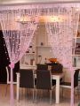 Door Line Curtain Rose Flower Shape Window Thread Hanging Vestibule String Curtains Tassel Valance Divider Decoration Home DIY. 