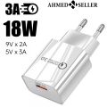 18W USB Charger EU Plug QC 3.0 Quick Charge Mobile Phone Universal Wall Adapter Fast Charging For iPhone 12 Samsung Xiaomi Redmi. 
