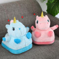 Cute piggy charging foot warmer tune warm feet cover warm foot warmer unicorn heating big slippers for girls. 