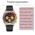 Pintime brand fashion business luxury, timepiece, silicone, quartz men's watch. 