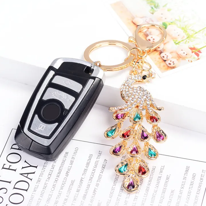 Beautiful%20Peacock%20Rhinestone%20Key%20Chain%20Crystal%20Purse%20Keychain%20Bag%20Key%20Ring%20-%20Image%204
