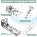 Bi-Fold Door Hardware Repair Kit - Hardware Kit for 2.22Inch to 2.54Inch Track,Folding Pocket Door Replacement Kit. 