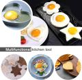 YM Traders 4pcs/Set Stainless Steel Fried Egg Shaper Egg Pancake Ring Mould Mold Kitchen Cooking Tools. 