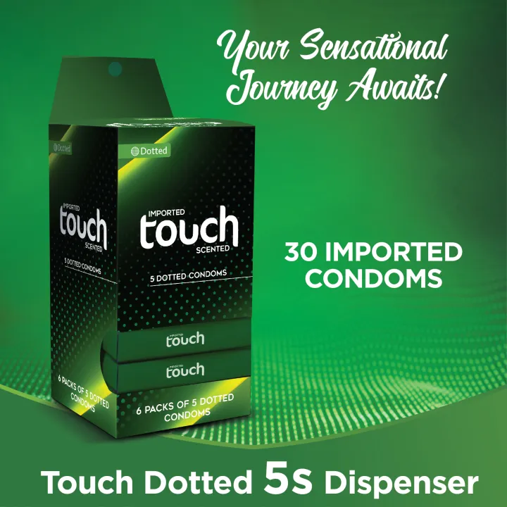 Touch%20Dotted%20Condoms%20Dispenser%20-%20Pack%20of%205%20-%2030%20Pieces%20(5%20x%206's)%20-%20Image%202