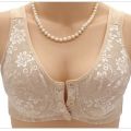Wide Strap Front Open 3 Button Nursing Bra. 