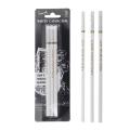 3pcs White Sketch Charcoal Pencils for Sketching Painting Drawing Standard Highlight Carbon Pens Art Craft Tools School Supplies. 