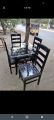 four seater dining table set, customize color polish, 4 seater dinig table set, dining table snd 4 chairs. 