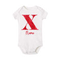 Custom Name ⭐ Personalized Alphabet Baby Clothes Girl Boy Baby Romper Infant Onesies New Year / Christmas Jumpsuit Newborn Gift. 