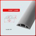 PVC Self-Adhesive Cable Cover Hider Covers Electric Wire Slot Power Cable Protector Floor Cord Cover Extension Wiring Duct Protector Cord Protector. 