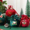 Portable Santa Claus Cloth Bag Gift Bag Candy Apple Bag Christmas Tree Decorations Home Table Decoration 2023 Christmas New Year Gift. 