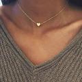Heart choker Necklace Jewellery For Girls | Korean Jewellery - Gold Chain Neck Statement Collar Chains Choker Shining Female Choker Korean Jewellery. 