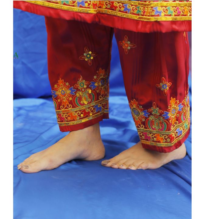 Zarnisha%20Balochi%20Embroidery%20Red%20Dress%20Zareecha%20Collection%20For%20Girls%20/%20Women%20-%20Image%207