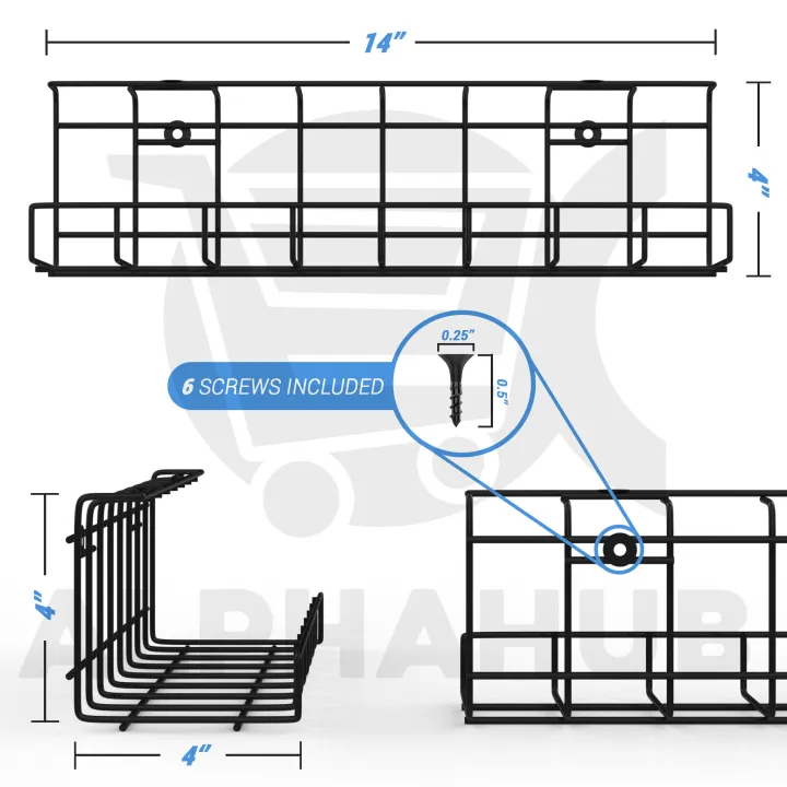Computer%20TV%20Wire%20Power%20Supply%20Cable%20Management%20Under%20Shelf%20Tray%20Organizer%20-%20Image%203