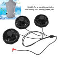 Cooling Vest Fan Copper Brushless Motor Air Conditioning Cloth Fan 3PCS for Hot Weather. 