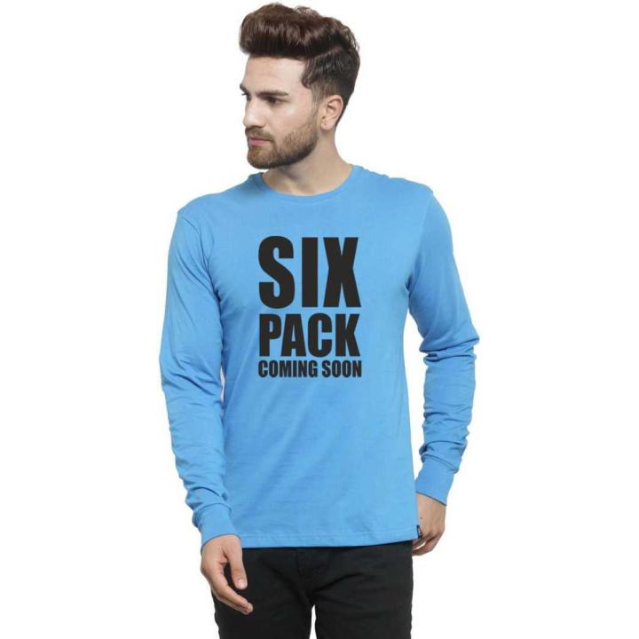 Six Pack Coming Soon Round Neck T- Shirt