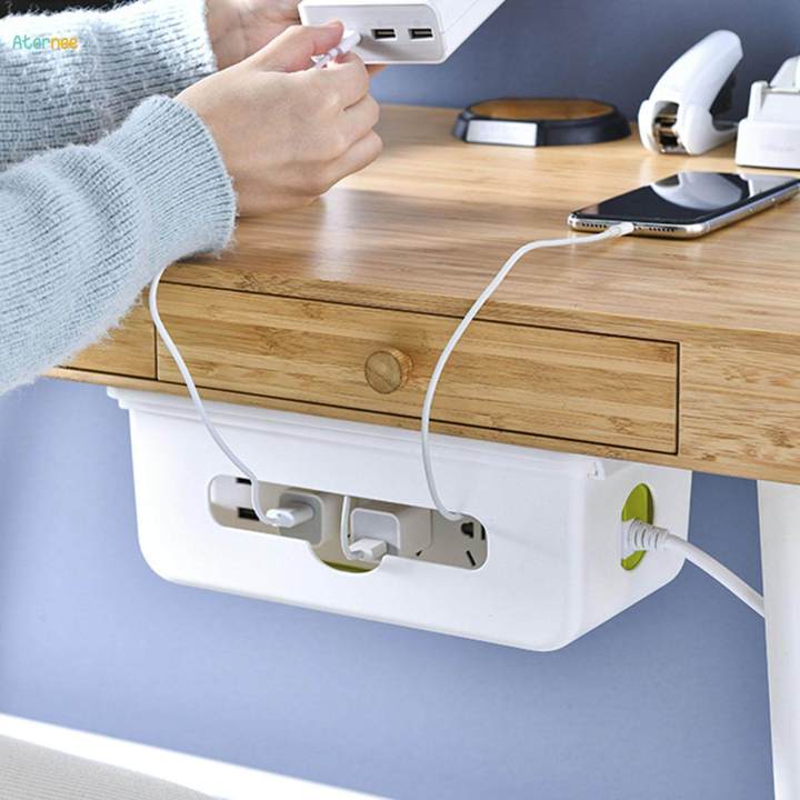 under%20Desk%20Drawer%20Organizer%20Desk%20Cable%20Wire%20Organizer%20Multipurpose%20Cable%20Management%20Tray%20Attachable%20-%20Image%203