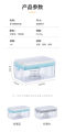 Z.M.   Soap Bubble Box 2 In 1 Cleaning Storage Box Roller Spring Drainable Ventilation Soap Dishes. 