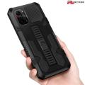 PlusCase for Xiaomi POCO F3 Armor Case Stand Ring Hard Shockproof Matte Foldable Invisible Kickstand Casing. 