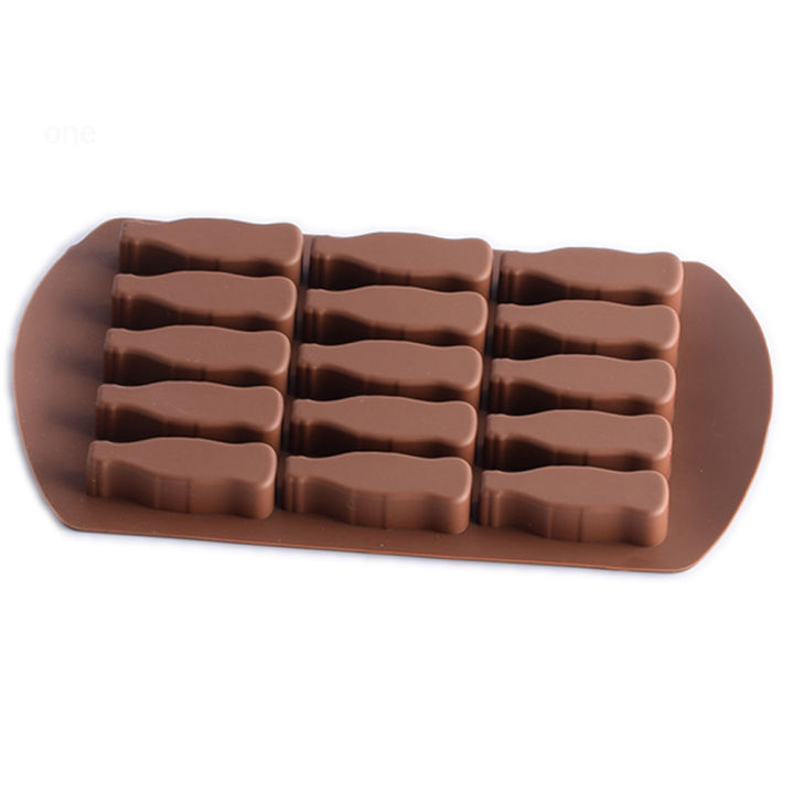 Glass bottle ice cube tray Easy-to-use 15-cavity Flexible silicone Silicone mold Easy to clean -shaped Chocolate candy for
