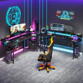 Customised Gaming Desk Computer Desk with & Monitor Shelf. 