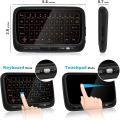 H18 Mini Full Touch Screen 2.4GHz Air Mouse Touchpad Backlight Wireless Keyboard. 