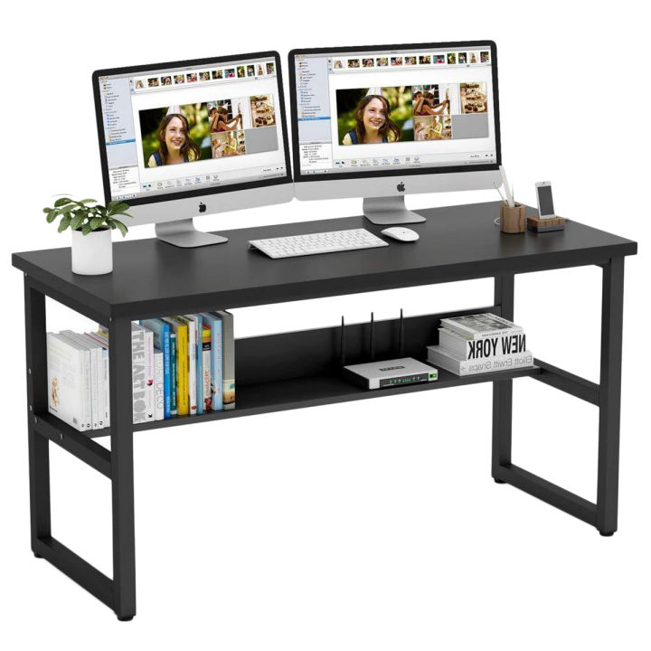 Office Table Desktop Table With Book Shelf Office Desk Laptop Table Study Table Writing Table