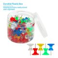 Giant Push Pins 200-Pack Large Thumbtacks for Cork Board in Board with Plastic Case. 