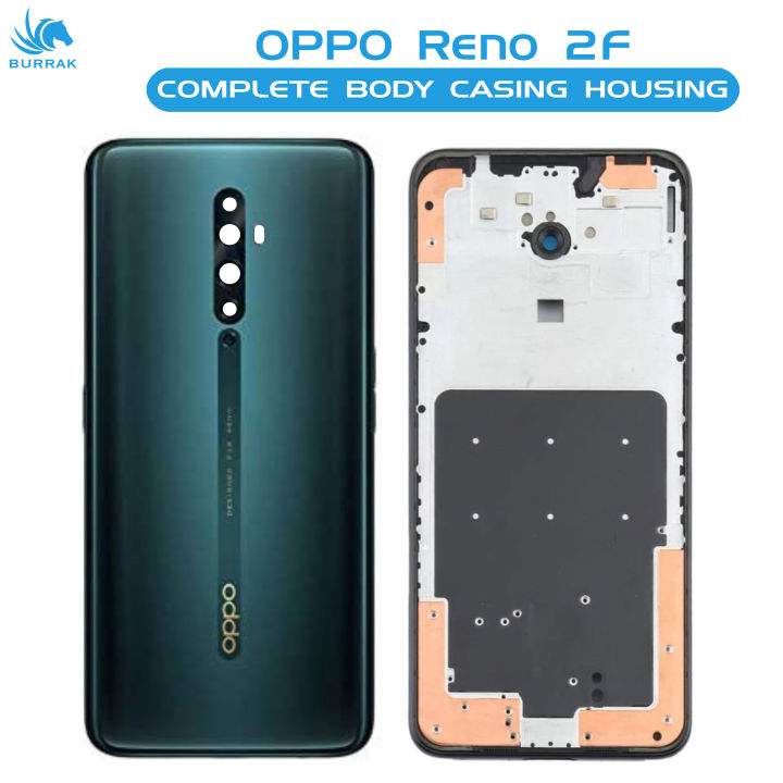 Oppo%20Reno%202F%20Housing%20Middle%20Frame%20With%20Side%20Button%20and%20Camera%20Lens%20Complete%20Body%20Casing%20Replacement%20For%C2%A0Reno%202F%20-%20Green%20-%20Image%202