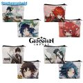 Genshin impact Coin Purse Canvas wallet hutao ayaka ganyu xiao print wallet. 