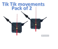 Pack of 2 Wall clock machine, Wall clock movement, Wall clock machinery, wall clock machine with needles, wall clock movement, tik tik movement. 