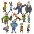 12Pcs/Set Disney Zootropolis Cartoon Action Model Doll Toys Anime Figures Judy Hopps Nick Wilde Fox Rabbit Kids Christmas Gifts. 
