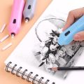 Battery Operated Electric Eraser Automatic Electronic Rubber For Kids Sketch Drawing School Supplies Stationery Material Escolar. 