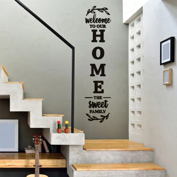 3D Welcome to Our Home Family Wooden Wall