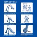 Huanger - Baby Walker Baby Sit-to-Stand Learning Multi purpose Walker Toddler Toys Push and Pull Toy Learning Walking Toys For Baby Toddler Educational Purpose. 