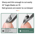 4PCS Toe Nail Clippers Cutter Ingrown Toenail Tool Thick Nails Dead Skin Dirt Remover Super Sharp Curved Blade Nail Tool. 